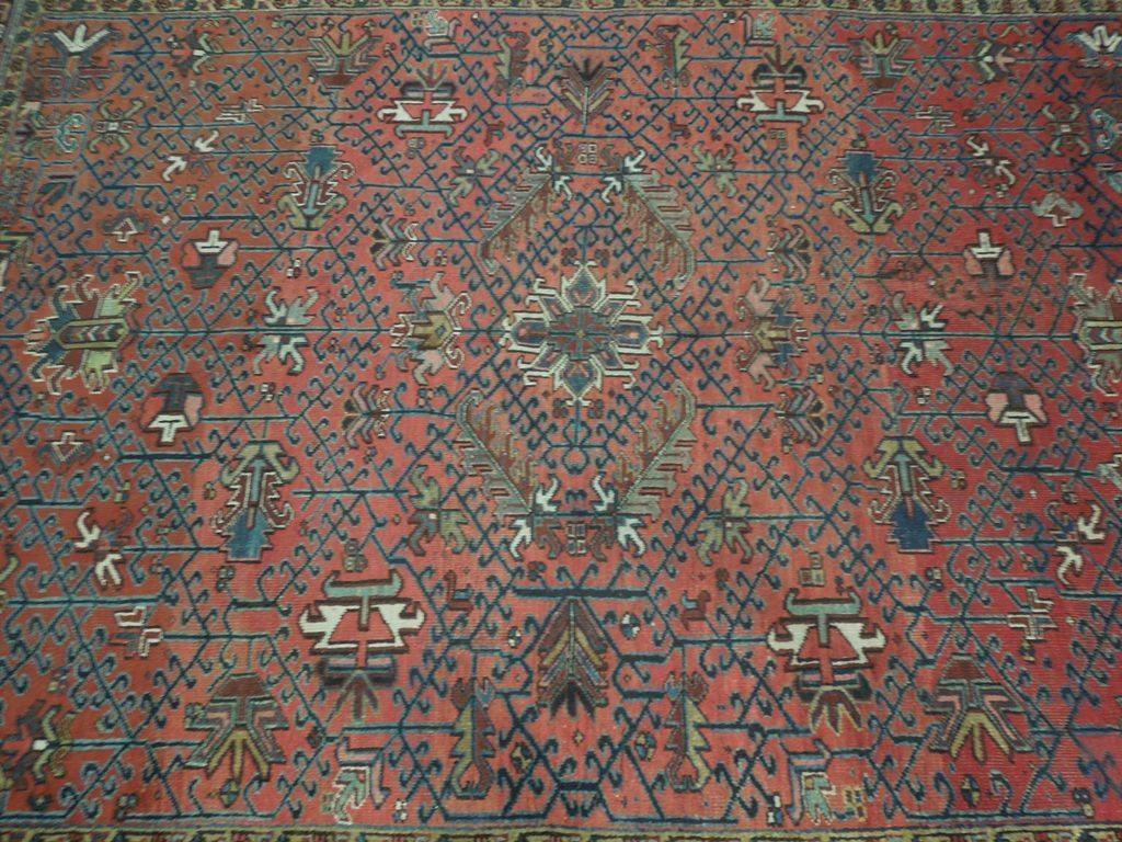 8x11 Authentic Hand Knotted Antique Persian Heriz Rug - Iran - bestrugplace