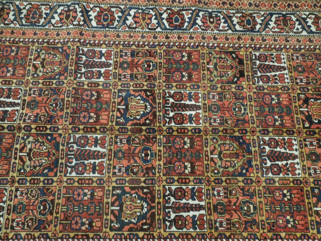 5.2 x 9.9 Red Brown Semi Antique Persian Bakhtiari Runner 23681