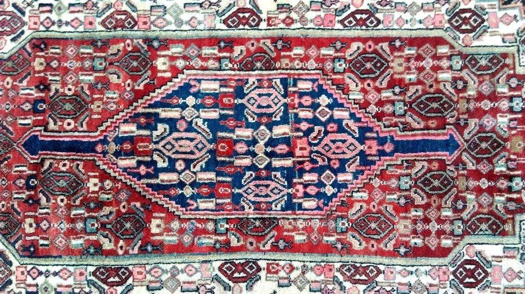 4x9 Authentic Hand Knotted Persian Hamadan Rug - Iran - bestrugplace