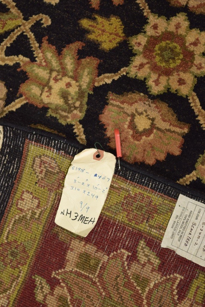 8.2 x 10.2 Black, Burgundy Quality handmade jaipour Rug 52932