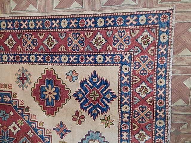 Radiant 5x6 Authentic Hand Knotted Kazak Rug - Pakistan - bestrugplace
