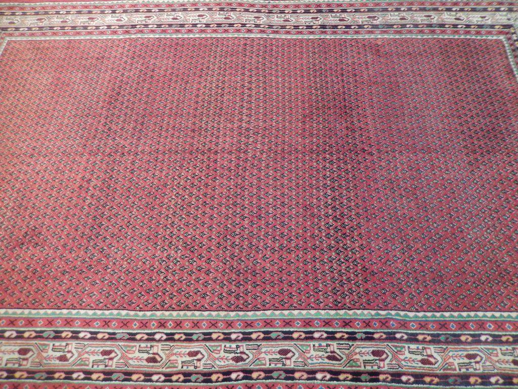 7x11 Authentic Hand Knotted Persian Mir Sarouk Rug - Iran - bestrugplace