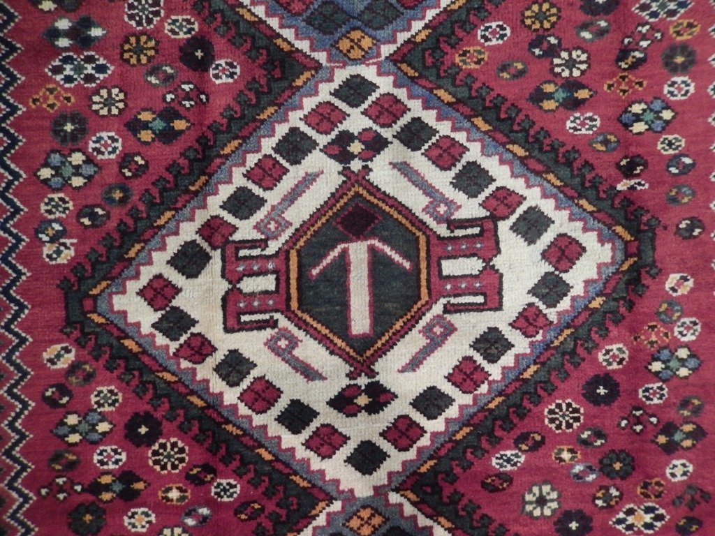 5.4 x 10.3 Red Semi-Antique Persian Abadeh Runner 74476