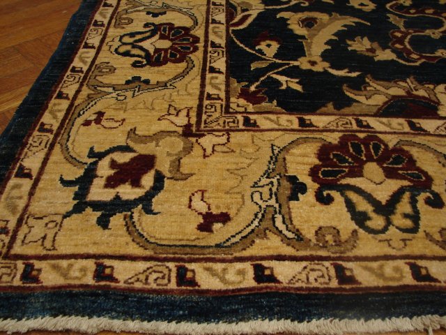 5.11 x 9.3 Pine Green Chobi Peshawar Rug 11051