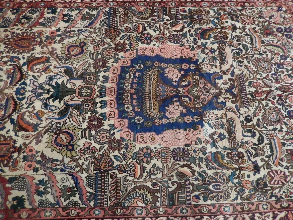 Luxurious 7x10 Authentic Hand Knotted Semi-Antique Persian Tree of Life Rug - Iran - bestrugplace