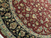 Load image into Gallery viewer, Authentic-Wool-Silk-Round-Rug.jpg