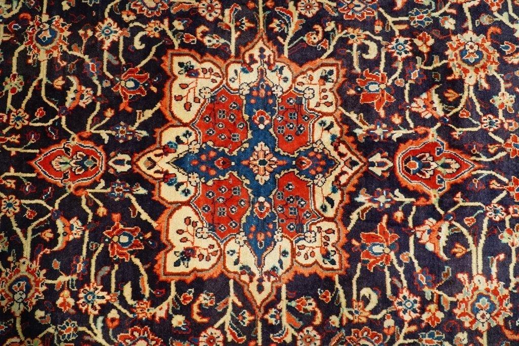 9x13 Authentic Hand Knotted Semi-Antique Persian Mahal Rug - Iran - bestrugplace