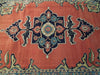 Load image into Gallery viewer, 7 x 10.5 CORAL Red Fine Wool Persian Sarouk Rug 72348