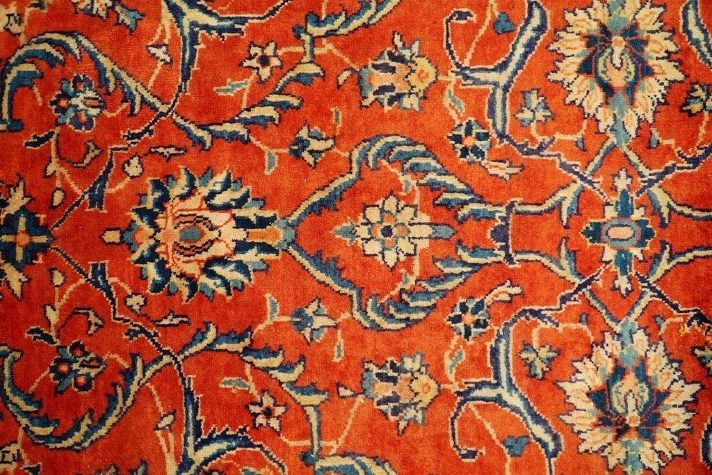 9x13 Authentic Hand Knotted Worn Semi-Antique Shah Abbasi Tabriz Rug - Iran - bestrugplace