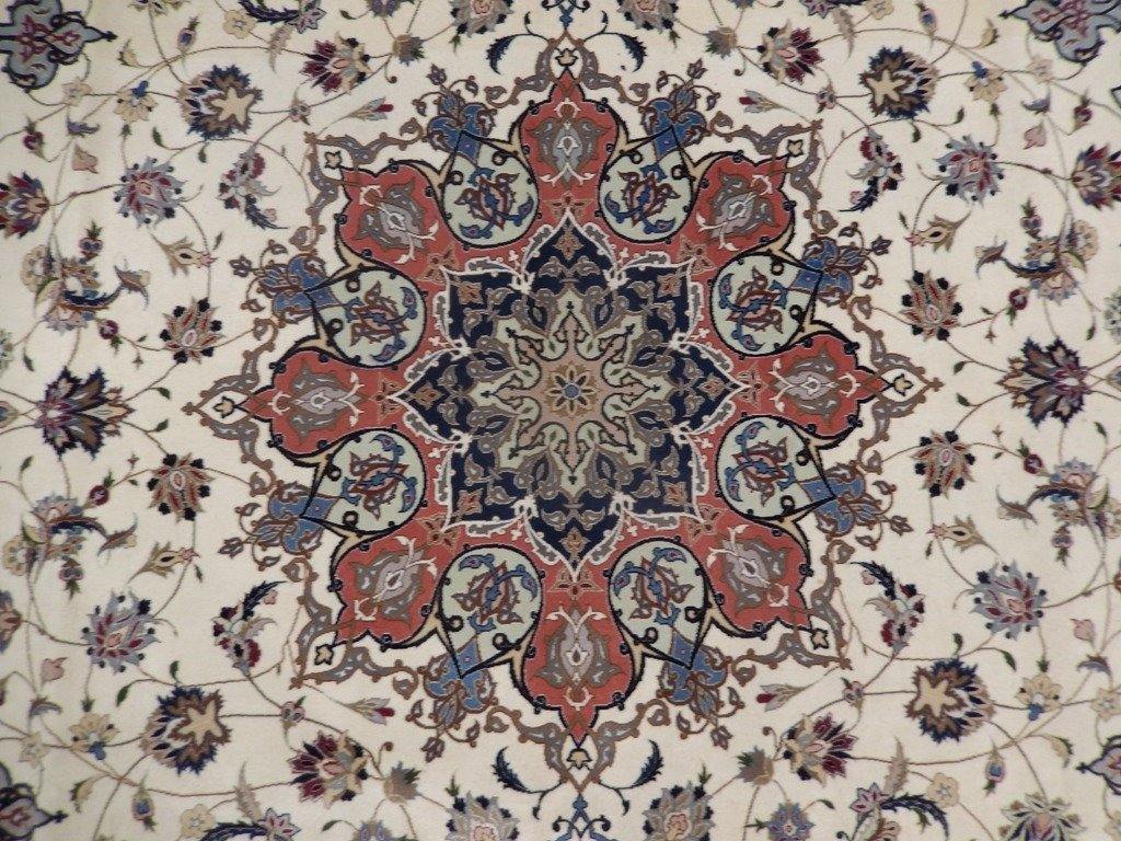 8x11 Authentic Handmade High End Wool & Silk Persian Tabriz Rug - Iran - bestrugplace