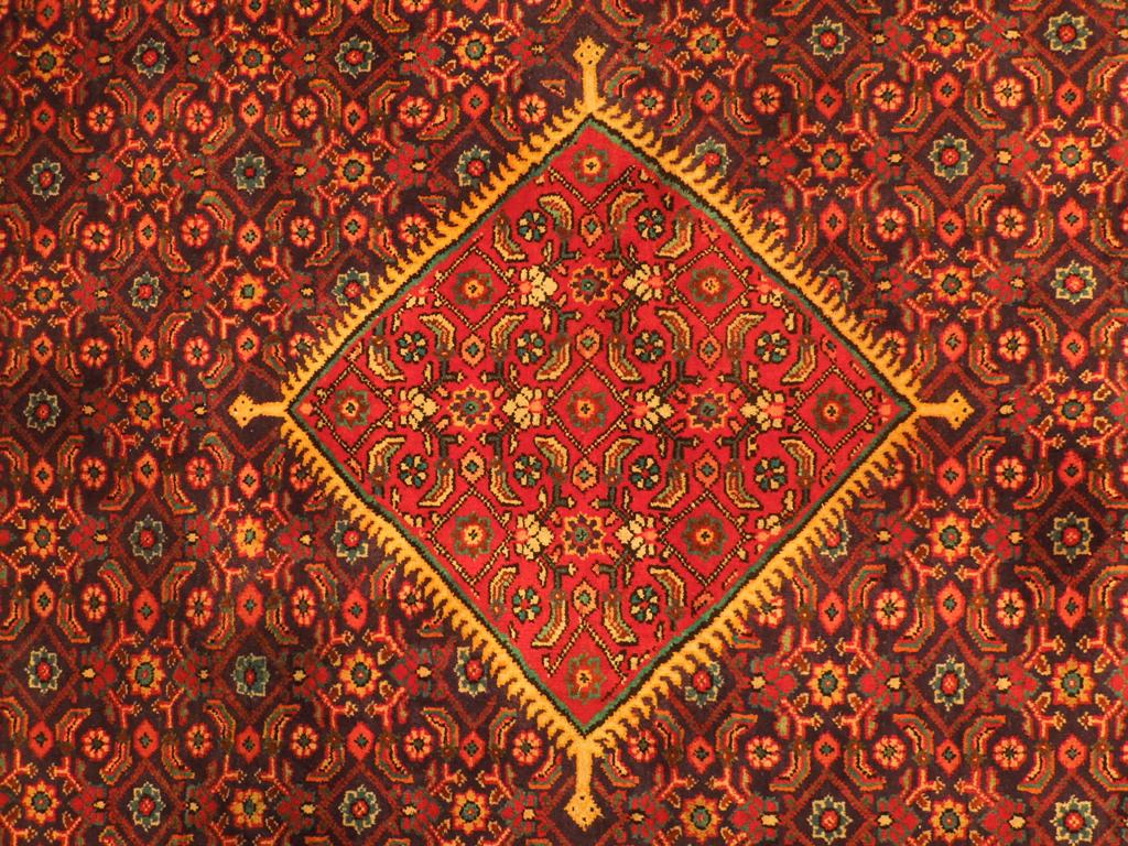 9.8 x 13 Semi Antique Tabriz MAHAL HERATI Rug 74859