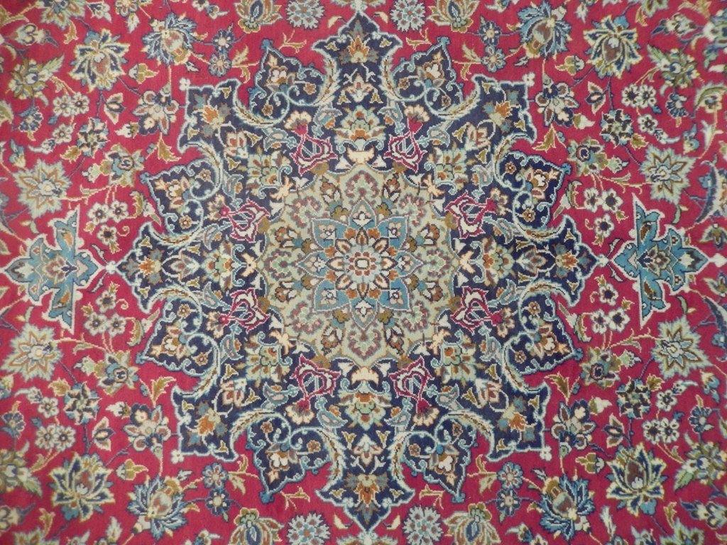 9x14 Authentic Handmade Semi-Antique Persian Sarouk Rug - Iran - bestrugplace