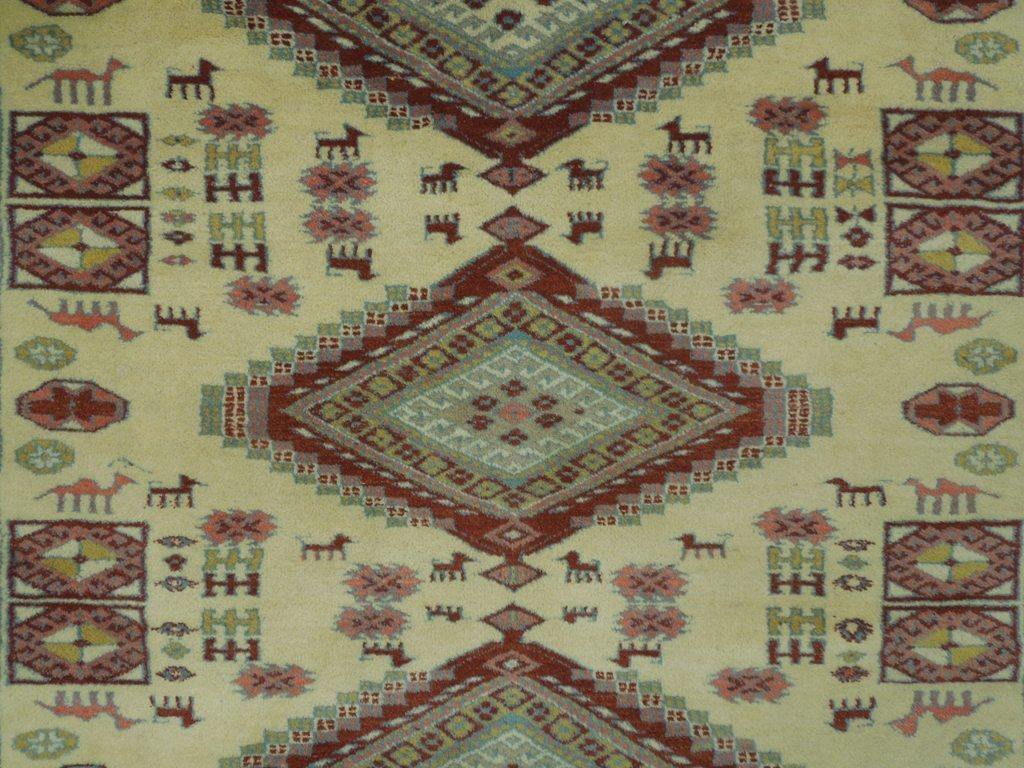 Luxurious 4x6 Authentic Handmade Afghan Bokhara Rug - Afghanistan - bestrugplace