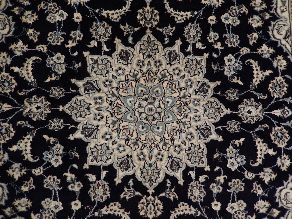 7x10 Authentic Handmade Signed Wool & Silk Persian Nain Rug - Iran - bestrugplace