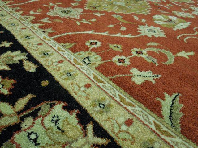 Fascinating 10x10 Authentic Handmade Oushak Rug-India - bestrugplace