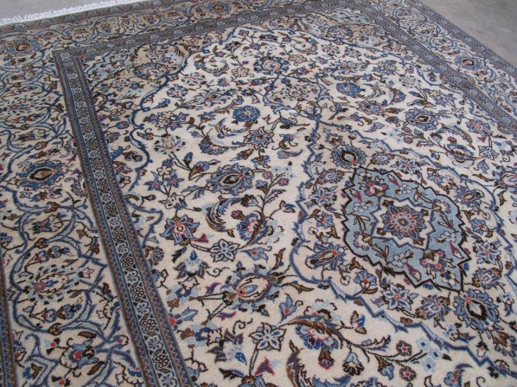 7x10 Authentic Hand-knotted Persian Kashan Rug - Iran - bestrugplace