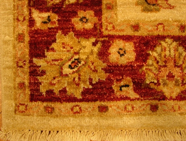 3' x 10' Ivory Chobi Peshawar Runner Rug 14942