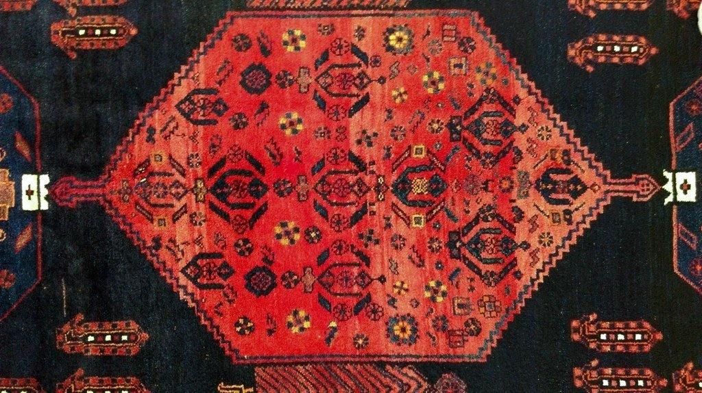 5x9 Authentic Hand Knotted Persian Hamadan Rug - Iran - bestrugplace