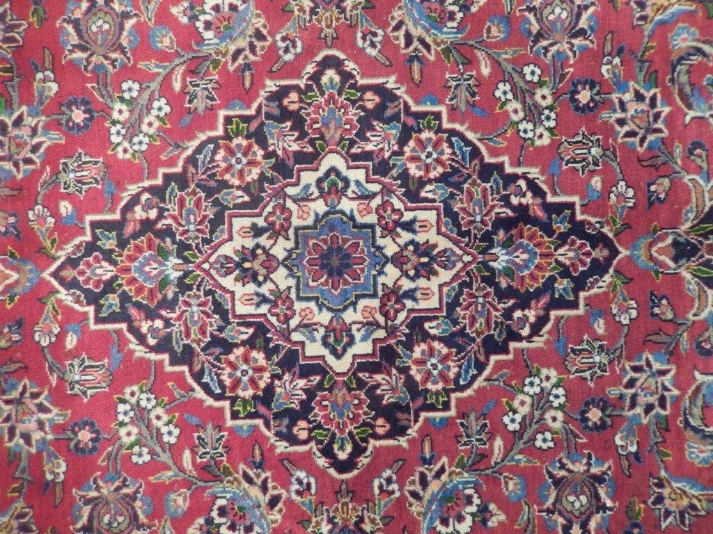8x12 Authentic Handmade Semi-Antique Persian Kashan Rug - Iran - bestrugplace