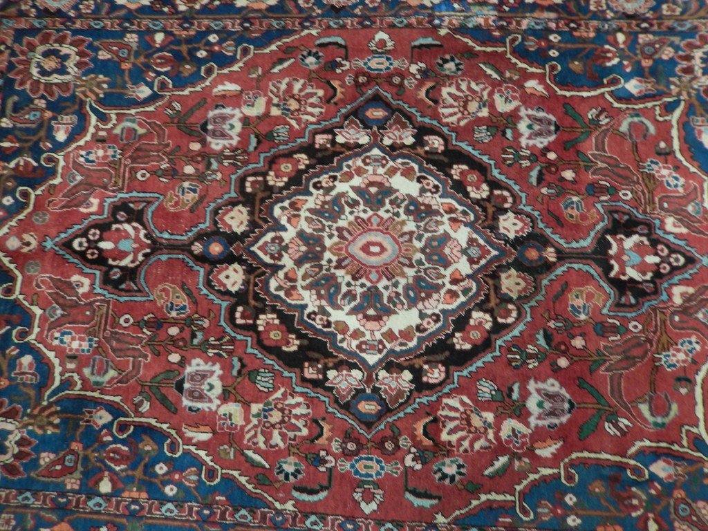 7x10 Authentic Hand Knotted Semi-Antique Persian Tabriz Rug - Iran - bestrugplace