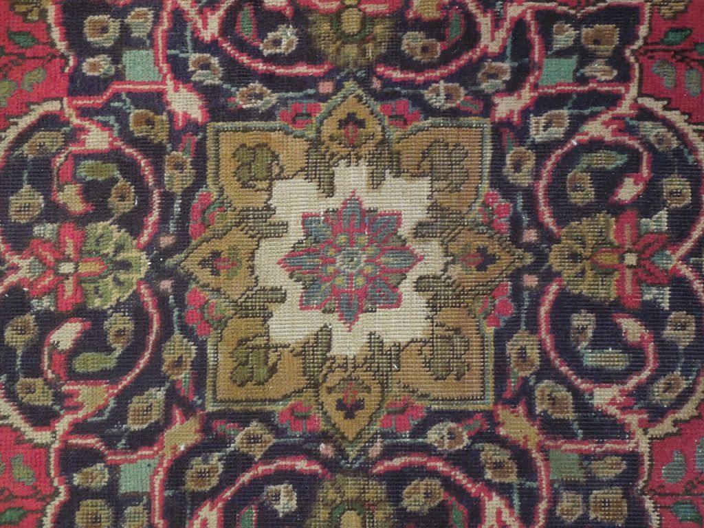 7x10 Authentic Hand Knotted Semi-Antique Persian Tabriz Rug - Iran - bestrugplace