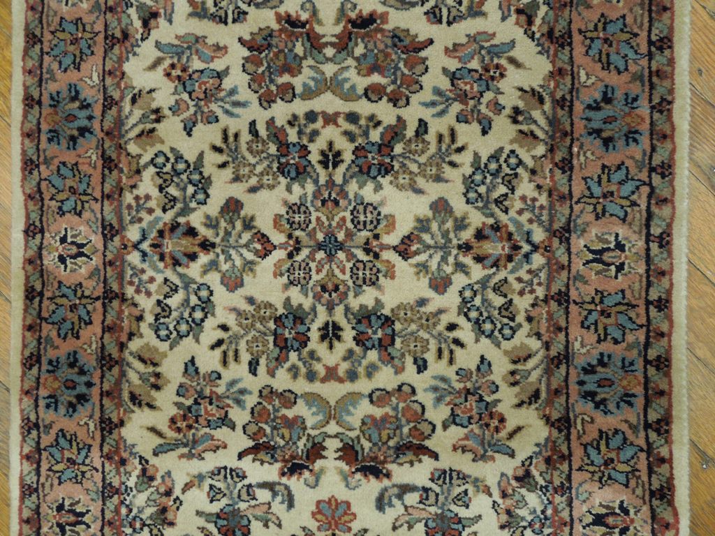 2' x 6' Ivory Sarouk Runner Rug 19792