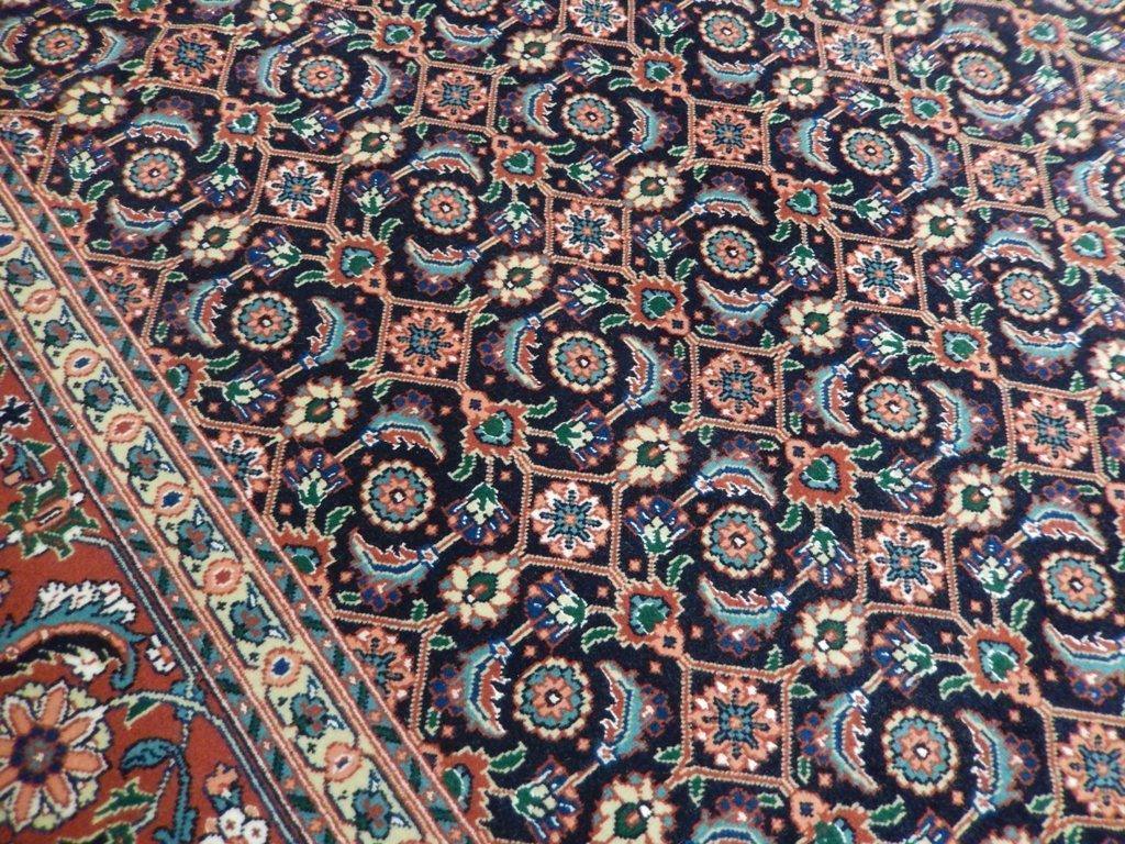 7x10 Authentic Handmade Signed Wool & Silk Persian Tabriz Rug - Iran - bestrugplace