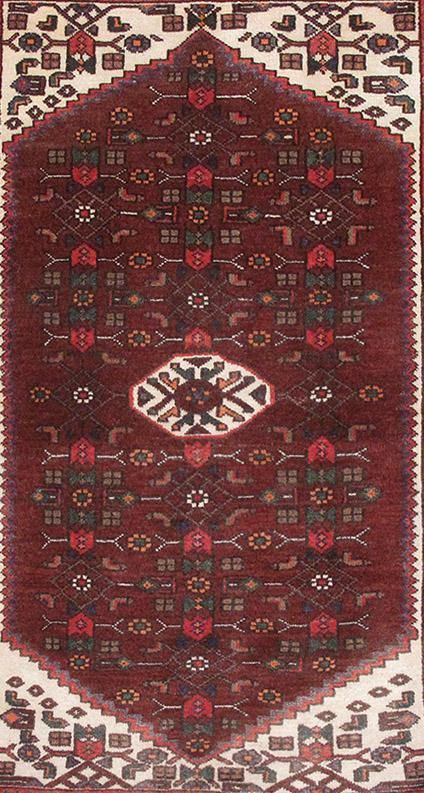 Luxurious 3x6 Authentic Hand-knotted Persian Hamadan Rug - Iran - bestrugplace
