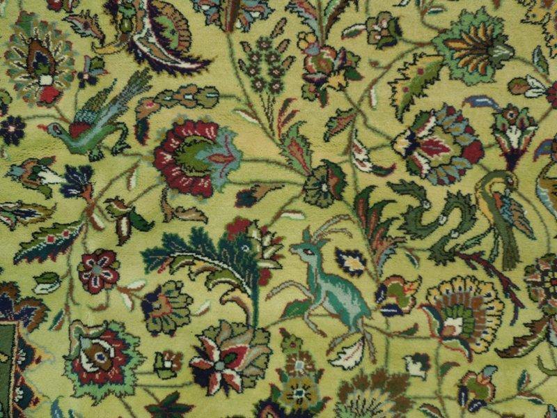 10x13 Authentic Handmade Signed Persian Kashan Rug-Iran - bestrugplace