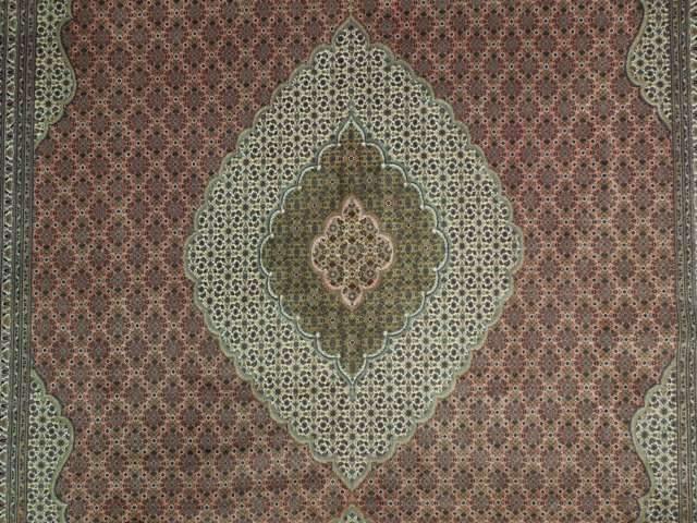 8x12 Authentic Handmade Persian Tabriz Wool&Silk Rug - Iran - bestrugplace