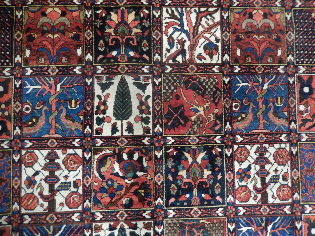 8.4 x 11.7 Multi-Color Persian Garden Bakhtiari Rug 23257