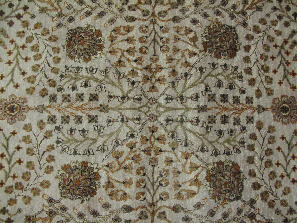 Fascinating 6x9 Authentic Hand-Knotted Vegetable Dyed Chobi Rug - India - bestrugplace