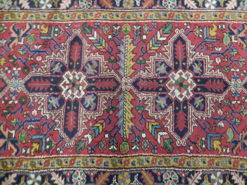 4x10 Authentic Hand Knotted Pre-Owned Persian Karaja Rug - Iran - bestrugplace