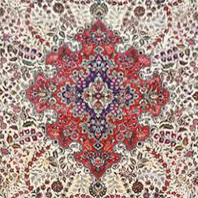 8x11 Authentic Hand Knotted Persian Tabriz Rug - Iran - bestrugplace