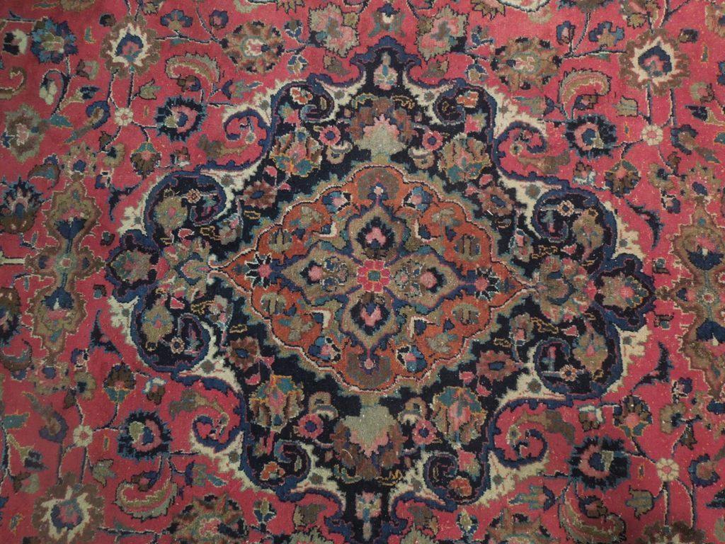 8x12 Authentic Hand Knotted Signed Persian Mashad Rug - Iran - bestrugplace