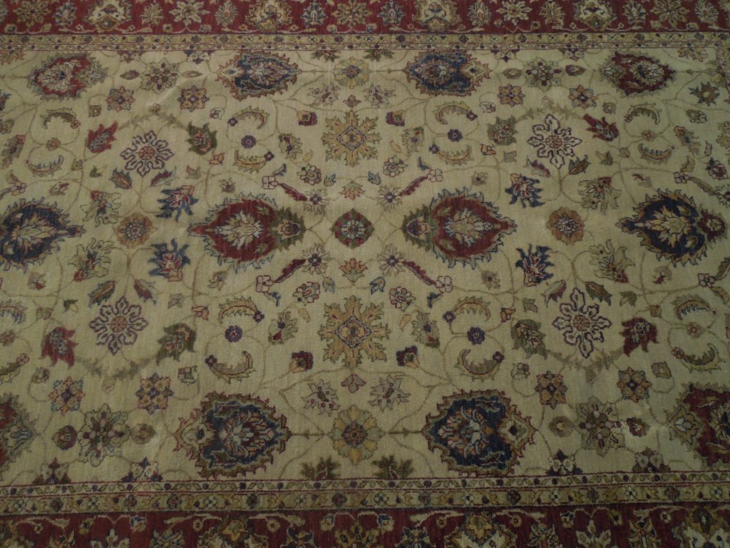6 x 9.2 Ivory Vegetable Dyed Chobi Rug 74102