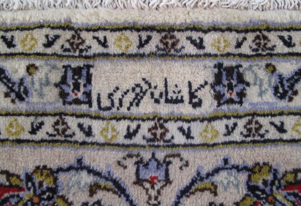 7x10 Authentic Hand-knotted Persian Signed Kashan Rug - Iran - bestrugplace