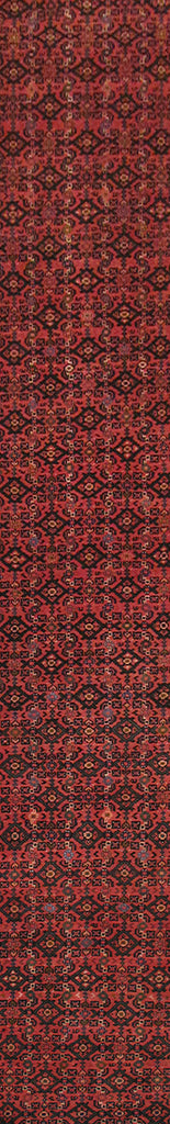 3' x 22' Red Persian Hamadan Rug 82637