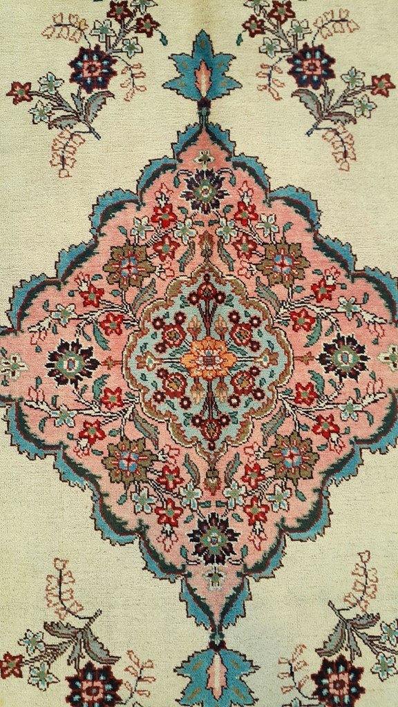 7x11 Authentic Hand Knotted Persian Tabriz Rug - Iran - bestrugplace