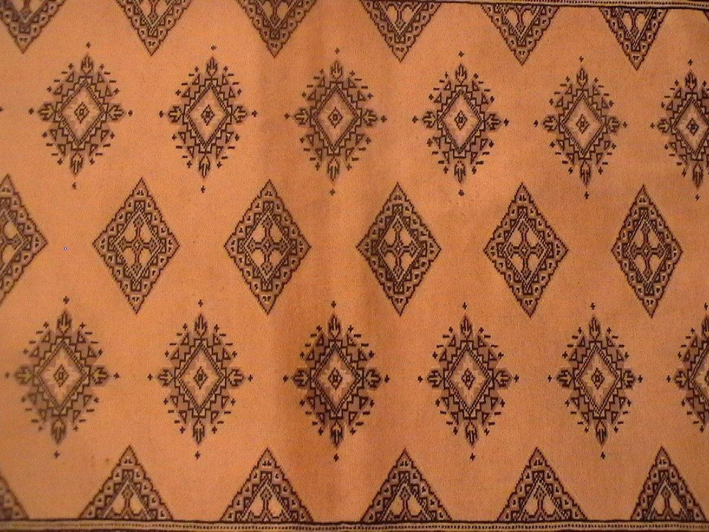 Radiant 4x6 Authentic Handmade Wool & Silk Jaldar Bokhara Rug - Pakistan - bestrugplace