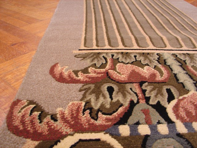 3' x 9' Green Tibet/Nepalese Runner Rug 6653