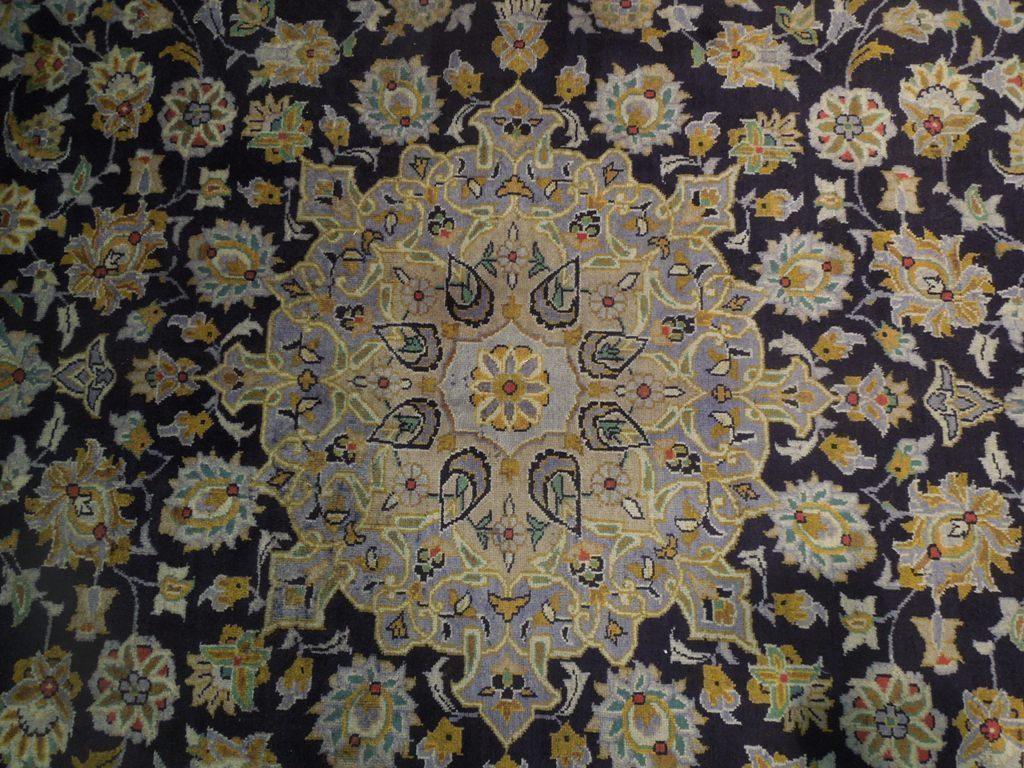 10x13 Authentic Hand Knotted Semi-Antique Persian Isfahan Rug - Iran - bestrugplace