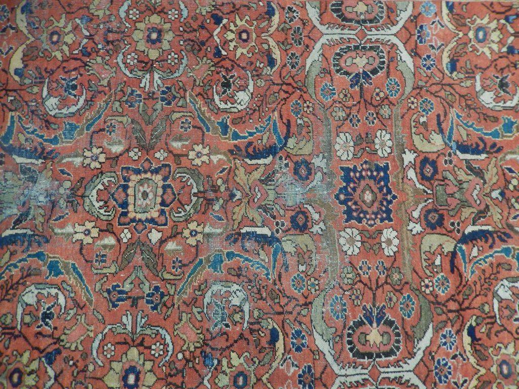 7x10 Authentic Hand Knotted Antique Persian Tabriz Rug - Iran - bestrugplace