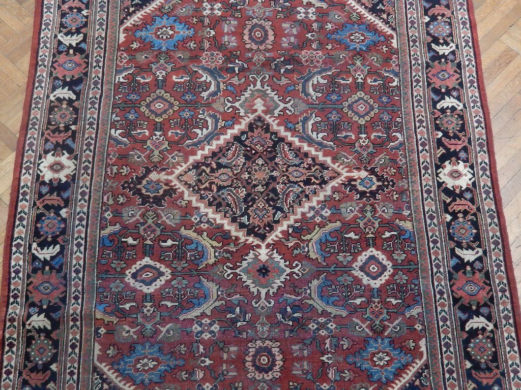 6.8 x 9.7 Red Antique Persian Heriz Rug 22847