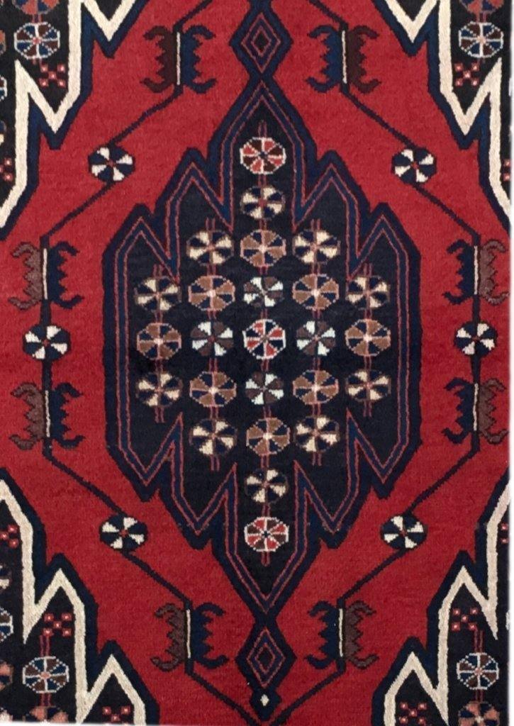 4x5 Authentic Hand-knotted Persian Hamadan Rug - Iran - bestrugplace