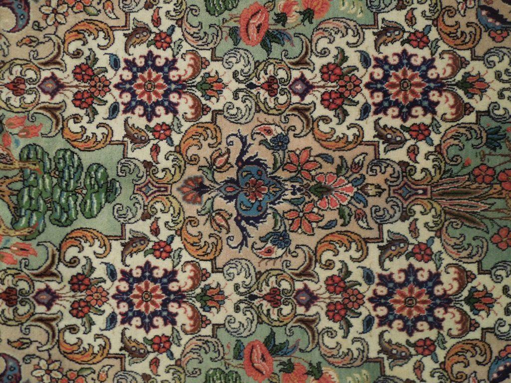 7x10 Authentic Hand Knotted Fine Persian Ghom Rug - Iran - bestrugplace