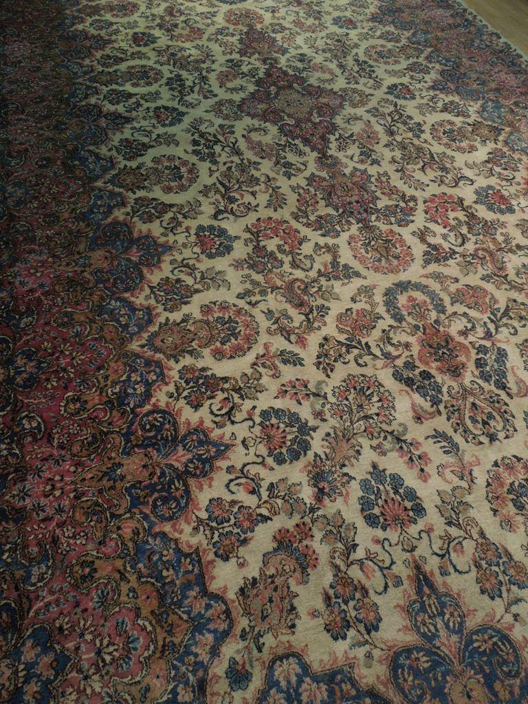 10x19 Antique Persian Lavar Kerman Rug - Iran 73995 - bestrugplace