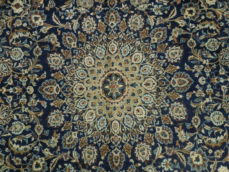 9x13 Authentic Handmade Persian Kashan Rug-Iran - bestrugplace