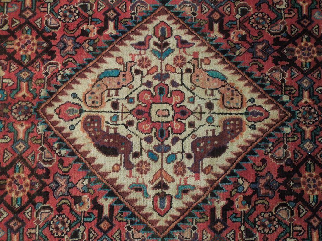 5x11 Authentic Hand Knotted Semi-Antique Persian Herati Runner - Iran - bestrugplace