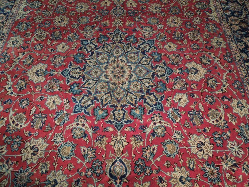 10x16 Authentic Handmade Persian Isfahan Rug - Iran - bestrugplace